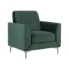 Beliani Fauteuil FENES - Groen Fluweel