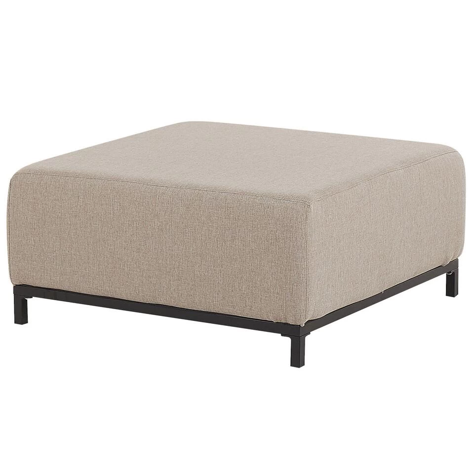 Beliani Ottomaan ROVIGO - Beige Polyester 1 Beliani Ottomaan ROVIGO - Beige Polyester