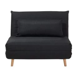 Beliani Slaapbank - SETTEN Zwart Polyester