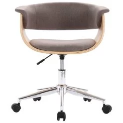 VidaXL Eetkamerstoelen Draaibaar 2 St Stof Taupe -Bankstoel Winkel 1609284220 0103