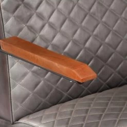 VidaXL Fauteuil Echt Leer Grijs 6 VidaXL Fauteuil Echt Leer Grijs -Bankstoel Winkel 1625525952 0102