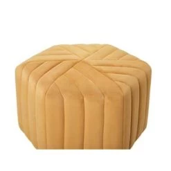 Beliani Poef MURIETTA - Geel Fluweel -Bankstoel Winkel 16aff041600b46b1a2e4ce62298f01c7