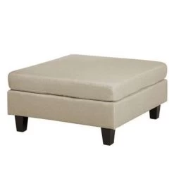 Beliani Ottomaan FEVIK - Beige Polyester