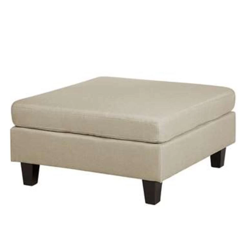 Beliani Ottomaan FEVIK - Beige Polyester 1 Beliani Ottomaan FEVIK - Beige Polyester