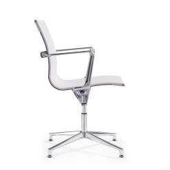 Design Vergaderstoel Monaco - Wit -Bankstoel Winkel 1964755442 0102