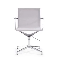 Design Vergaderstoel Monaco - Wit -Bankstoel Winkel 1964755442 0103