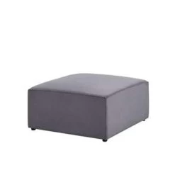 Beliani Ottomaan LEMVIG - Grijs Corduroy -Bankstoel Winkel 1bab4f7f326c42aeaa34ef7d005bcd4b