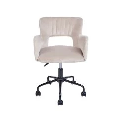 Beliani Bureaustoel SANILAC - Beige Fluweel 7 Beliani Bureaustoel SANILAC - Beige Fluweel -Bankstoel Winkel 1c6e69e1f42d4fb7814fbaa35e507d63