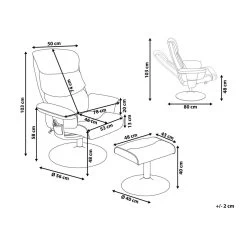 Beliani Massagestoel LEGEND - Grijs Kunstleer 6 Beliani Massagestoel LEGEND - Grijs Kunstleer -Bankstoel Winkel 1cf39a5a39344aa292aab54ba75f1a90