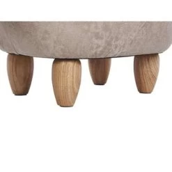 Beliani Dierenhocker JUMBO - Grijs Kunstleer -Bankstoel Winkel 1e1ef901db5e4a5e9f017abd66104346