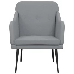 VidaXL Fauteuil 63x76x80 Cm Stof Lichtgrijs -Bankstoel Winkel 1f829cc9098343dcbcf31bb895e86134