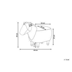 Beliani Dierenhocker HORSE - Bruin Kunstleer -Bankstoel Winkel 20c244e4fde741d4ba20c01969ca3f55