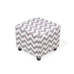 Beliani Poef KANSAS - Grijs Katoen -Bankstoel Winkel 22f25ef1209e44aeb045ed69744bcda4