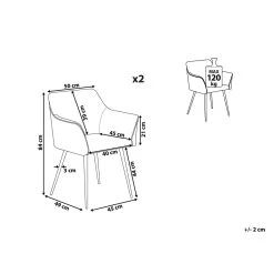 Beliani Eetkamerstoel JASMIN - Geel Fluweel -Bankstoel Winkel 23ead249d8204e9c9fc16647a2a49c31 1