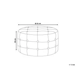 Beliani Poef TAMPA - Groen Fluweel -Bankstoel Winkel 25a588ee19ca4f19835ba60408f9b94a