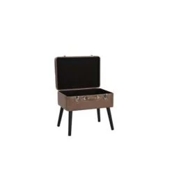 Beliani Hocker MALLARD - Bruin Kunstleer -Bankstoel Winkel 25cc94b733cb4c39bd8326fab8b8f630