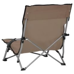 VidaXL Strandstoelen 2 St Inklapbaar Stof Taupe 7 VidaXL Strandstoelen 2 St Inklapbaar Stof Taupe -Bankstoel Winkel 29242be26ffe4d4a9b6e3a606b10b949