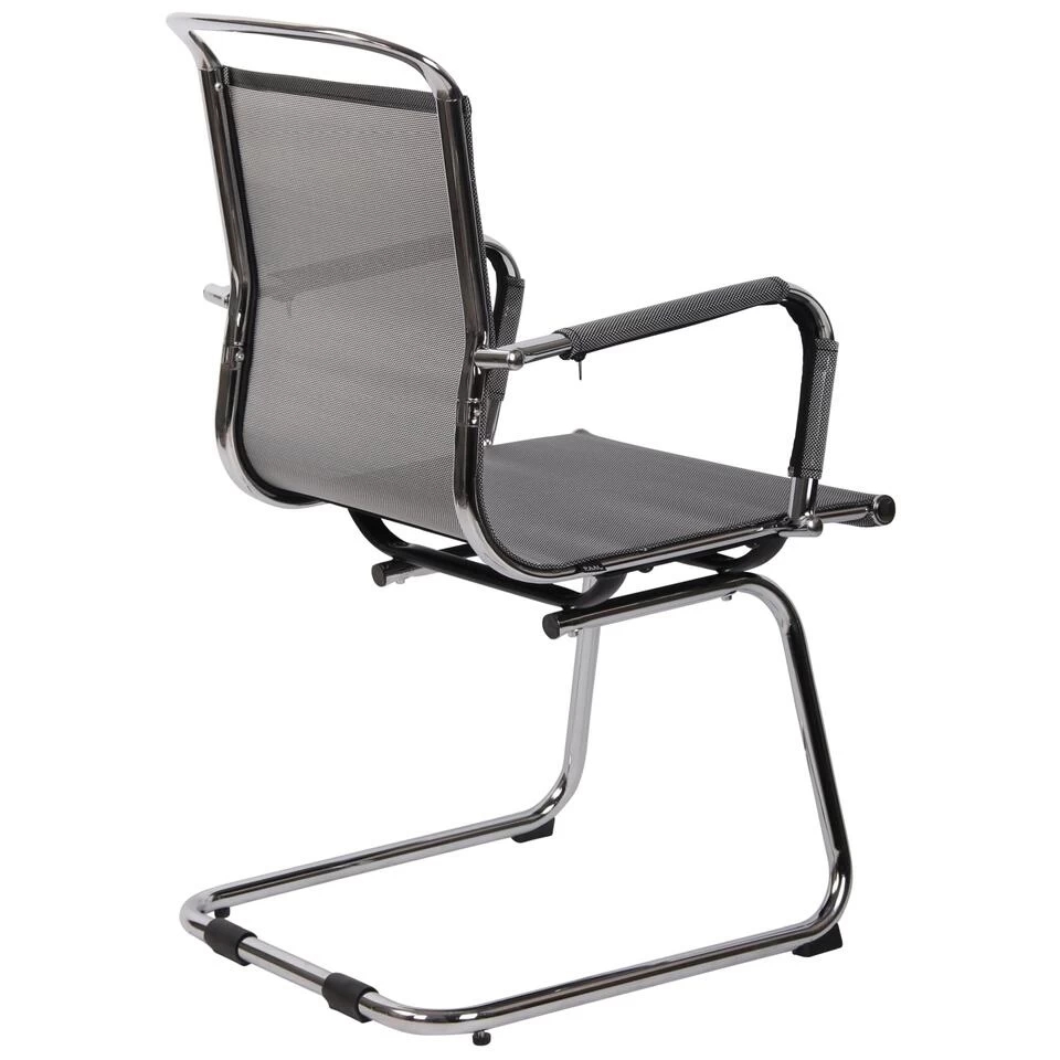 CLP Eetkamerstoel Barnet Mesh Grijs 3 CLP Eetkamerstoel Barnet Mesh Grijs - Afbeelding 3