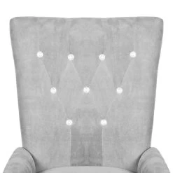 VidaXL Fauteuil Fluweel Zilverkleurig -Bankstoel Winkel 2a6fdf403eca4be68d1bdb0939a017fc