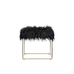 Beliani Hocker MANHATTAN - Zwart Polyester -Bankstoel Winkel 2c7a60e2d3f144968d70bb0765f26efe