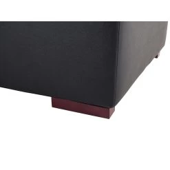 Beliani Ottomaan LUNGO - Zwart Leer -Bankstoel Winkel 3241433d6fb34cd4af4bcfa3e3707f40