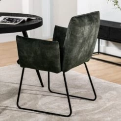 Hoyz Collection - Eetkamerstoel V615 Groen - 72x60x90 - Set Van 2 -Bankstoel Winkel 34a5c4f33327402d8822d2cc63d8cb84