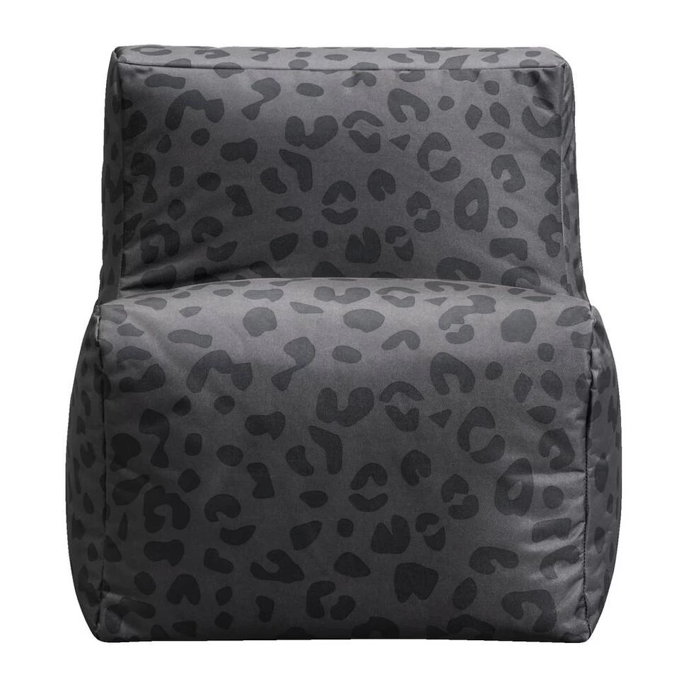 Loungestoel Leopard Lebel - Antraciet - 75x55x60 Cm 1 Loungestoel Leopard Lebel - Antraciet - 75x55x60 Cm