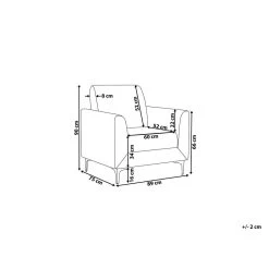 Beliani Fauteuil FENES - Groen Fluweel -Bankstoel Winkel 382c7341865c427086b54c9b2c07996b