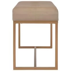 VidaXL Bankje 80 Cm Fluweel Beige -Bankstoel Winkel 38f360ba9d2e4612a1c3bc28ec31847e