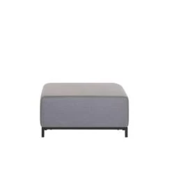 Beliani Ottomaan ROVIGO - Grijs Polyester -Bankstoel Winkel 3efe6667d65e4ebfb73ad84bd619eb1e