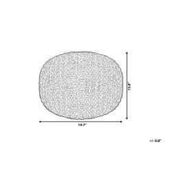Beliani Poef CONRAD - Geel Katoen -Bankstoel Winkel 40f5231c7cba495795866da1238c6777