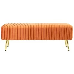 Beliani Hocker PATERSON - Oranje Fluweel 7 Beliani Hocker PATERSON - Oranje Fluweel -Bankstoel Winkel 41536f3064484d4ba55a6f0a6e449b8a