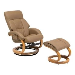 Beliani Massagestoel FORCE - Beige Kunstleer -Bankstoel Winkel 42c8828eacda40f986adfe2339f59bb8