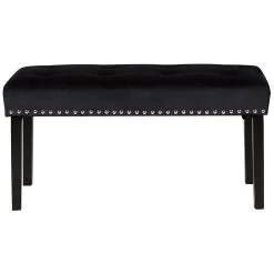 Beliani Hocker YORKTON - Zwart Fluweel 7 Beliani Hocker YORKTON - Zwart Fluweel -Bankstoel Winkel 464b9f7ab7444f229ccf24fb1888b6d4