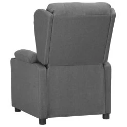 VidaXL Fauteuil Verstelbaar Stof Lichtgrijs -Bankstoel Winkel 497a05526c3f43bca25234babb597f1e