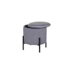 Beliani Hocker WENONA - Grijs Fluweel 6 Beliani Hocker WENONA - Grijs Fluweel -Bankstoel Winkel 4b0f92396435489f944c2d341f4d6fee