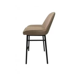 Giga Meubel Barstoel Taupe Boucle - Metaal - 53.5x52x94cm - Joëlle -Bankstoel Winkel 4c4b14fdbc6848138b116df1d0ff6387