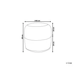 Beliani Poef DALAMA - Zwart Katoen, Jute -Bankstoel Winkel 4fff93e729b144289c11dc5365a0e609