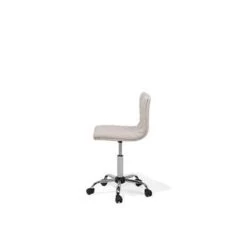 Beliani Bureaustoel ORLANDO - Beige Polyester -Bankstoel Winkel 504f35a708b64ee7b77cc693eb079b9e