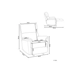 Beliani TV-fauteuil EVERTON - Bruin Polyester 6 Beliani TV-fauteuil EVERTON - Bruin Polyester -Bankstoel Winkel 59244a09e9254a83b3219053fe651619