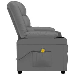 VidaXL Massagestoel Kunstleer Grijs -Bankstoel Winkel 5a0d4a2262e5405ea5f1f19be21ffbeb