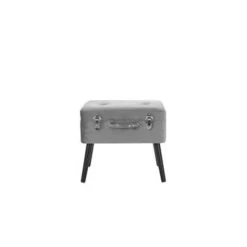 Beliani Hocker MALLARD - Grijs Fluweel -Bankstoel Winkel 5e10a8dc33df4f3ca17ba470fda0e39d