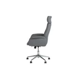 Beliani Bureaustoel PILOT - Grijs Polyester -Bankstoel Winkel 610e0318358249559f196b7fc553c610