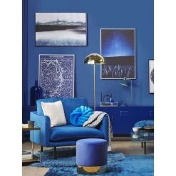 Beliani Fauteuil VINTERBRO - Blauw Fluweel 7 Beliani Fauteuil VINTERBRO - Blauw Fluweel -Bankstoel Winkel 6cf053603ad545d1928d9d73aba6d8e0