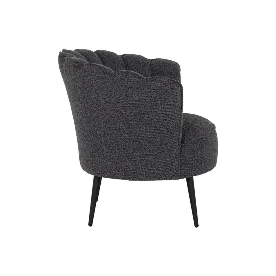 Giga Meubel Fauteuil Bouclé Stone - 57x85x80cm - Jada 4 Giga Meubel Fauteuil Bouclé Stone - 57x85x80cm - Jada - Afbeelding 4