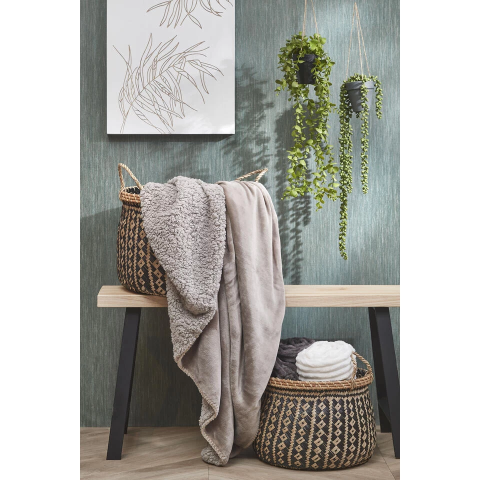 Mica Decorations Plano Bank - L92 X B31 X H46 Cm - Lichtbruin 4 Mica Decorations Plano Bank - L92 X B31 X H46 Cm - Lichtbruin - Afbeelding 4