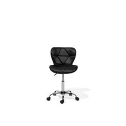 Beliani Bureaustoel VALETTA - Zwart Kunstleer 6 Beliani Bureaustoel VALETTA - Zwart Kunstleer -Bankstoel Winkel 79ad384798de4f608df85d4f200407b3