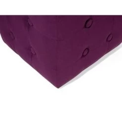 Beliani Poef WISCONSIN - Paars Fluweel -Bankstoel Winkel 7fa4f714b65f449b8f72721ca74f6fcf