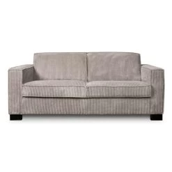 Bank Stuttgart 2-zits - Ribcord - Lichtgrijs