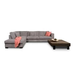 Hoekbank Stuttgart Groot Rechts - Ribcord - Antraciet -Bankstoel Winkel 81004584 0101